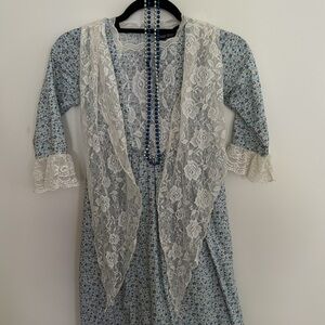 Dress up pioneer girl dress 7-8 year old